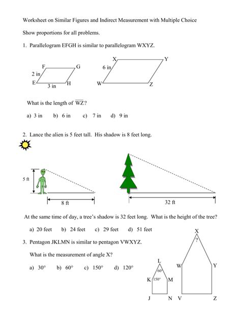 Comprehend how the scale factor impacts side lengths, perimeters and areas of similar shapes with this gamut of scale factor worksheets. . Similar figures practice worksheet
